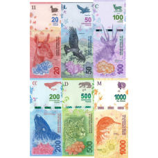 (499) ** PNew (P361,362,363A,364,365,366) Argentina - 20-1000 Pesos (6 Notes)